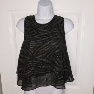 Lucy Paris Black tier tank Festival Rock Star Girlfriend Dark Fairycore